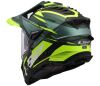 LS2 MX701 EXPLORER-06 HPFC SPIRE adventure helma zelená/H-V-žlutá vel.M